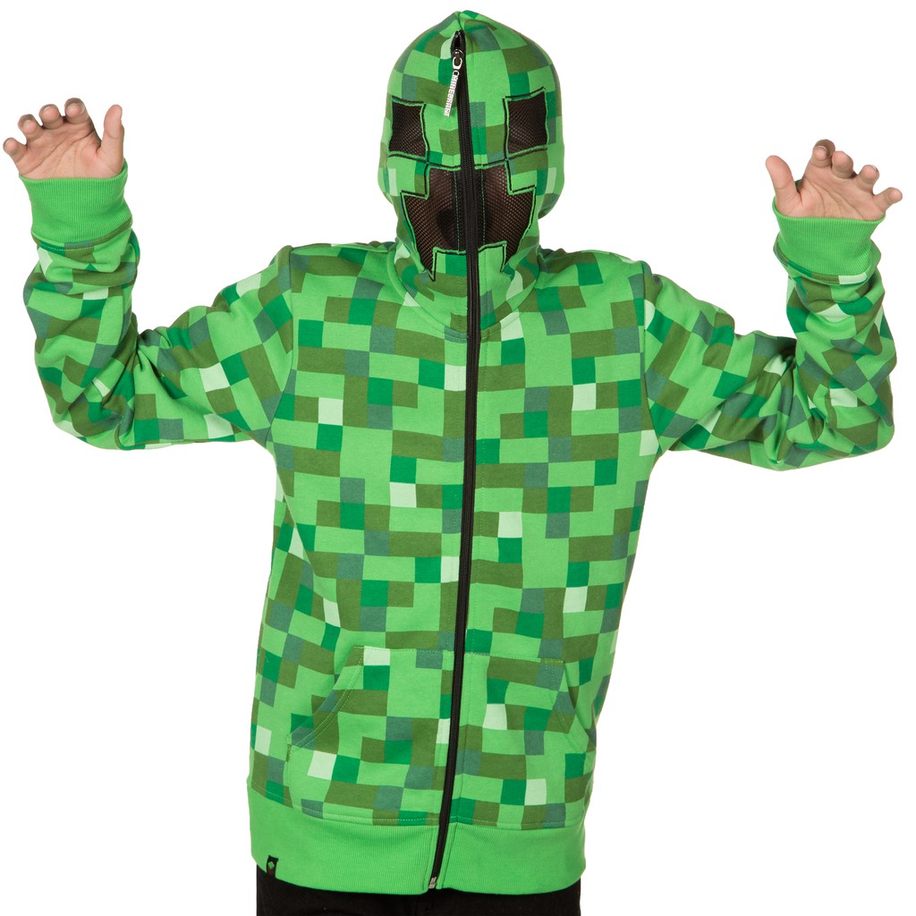 Minecraft 我的世界麥塊當個創世神苦力怕帽t外套連帽外套外套 美國公司貨 現貨 蝦皮商城 Line購物