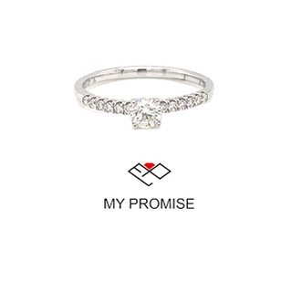 【My Promise 鑽誓山盟】 天然鑽石 訂婚鑽戒 / 女戒 1K1676 14K求婚鑽石戒指 生日禮物 情人節禮物