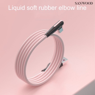 ⁂type-c彎頭數據線 液態矽膠快充線 適用小米華為手機充電線1M/2M