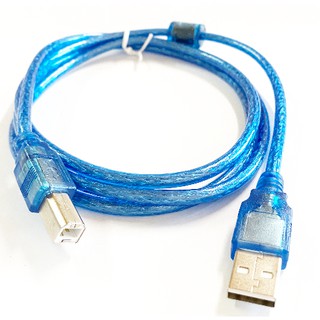 USB2.0 A公-B公 帶磁環 長度1.5M(150cm) 全銅+抗幹擾 高隔離連接線方口印表機數據線 (2條含稅)