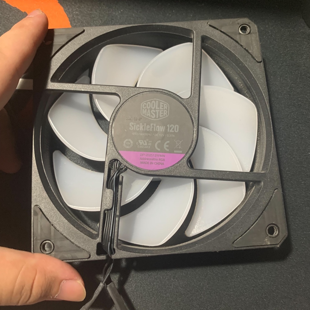 酷媽coolermaster argb風扇 sickleflow120argb +風扇hub