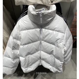 ⓉⒽⓇⒺⒺⒼ🔥ADIDAS ORIGINALS ADICOLOR 羽絨外套 保暖 厚領 厚外套 白色 女款 HB8609