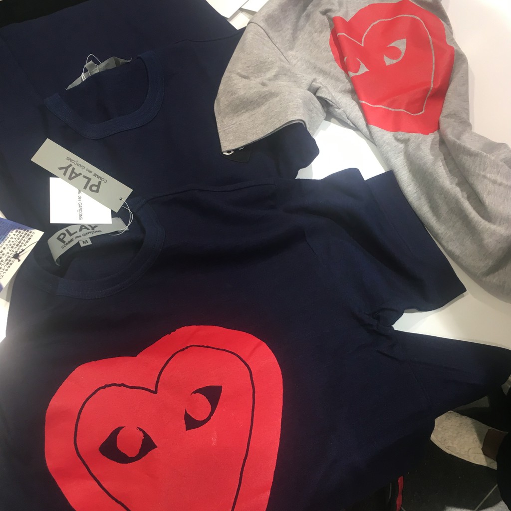 最新帶回comme Des Garcons 川久保玲日本青山店限定藍染cdg Play M號 蝦皮購物