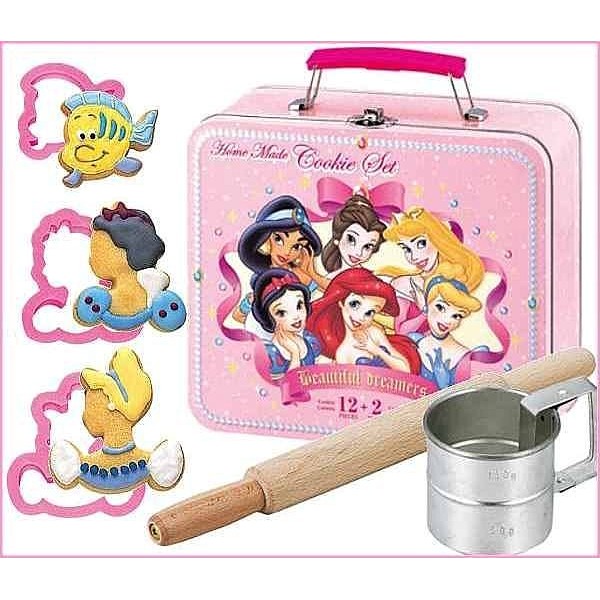 ☆║IRIS Zakka║☆ 日本貝印 Disney 公主系列餅乾壓模 鐵盒裝組合 14pcs