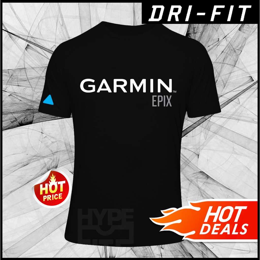全新 Garmin Epix 手錶 DRI FIT 跑步騎行超細纖維性能 T 恤短袖 Beat Yesterday