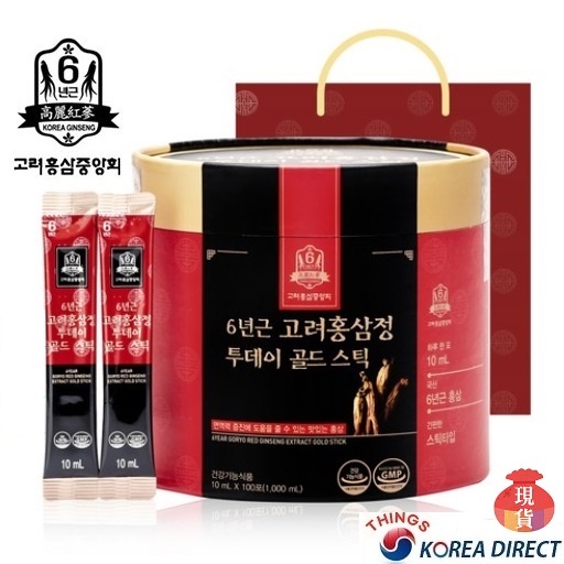 現貨 韓國 高麗紅蔘6年根高麗紅參精濃縮液 10ml*100包/現貨