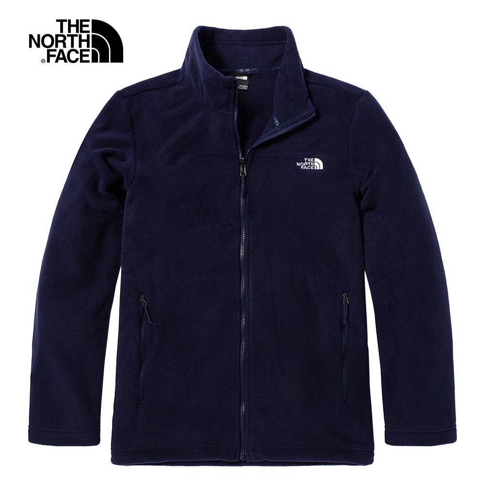 The North Face MFO TKA200 FULL ZIP 男 保暖立領抓絨外套 深藍 NF0A4U86L4U