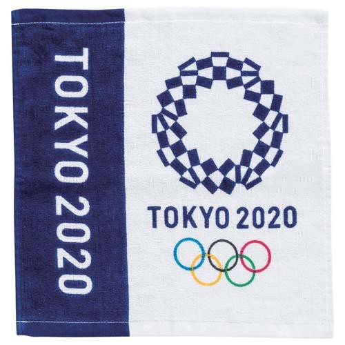 【168JAPA】日本代購 2020 日本東京奧運紀念方巾 2入組 34 x 35 cm 小方巾 東奧紀念 東奧 徽章