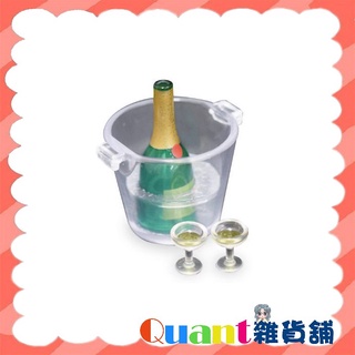 ∮Quant雜貨鋪∮┌日本扭蛋┐ Tarlin(EPOCH) 香檳塔場景組 單售 03款 綠色酒瓶&冰桶 轉蛋