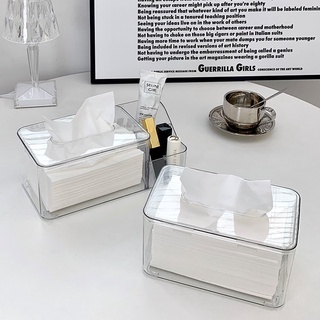 ❮TUJI 兔孖❯ 透明 衛生紙盒 收納 客廳 書桌 筆筒 面紙盒