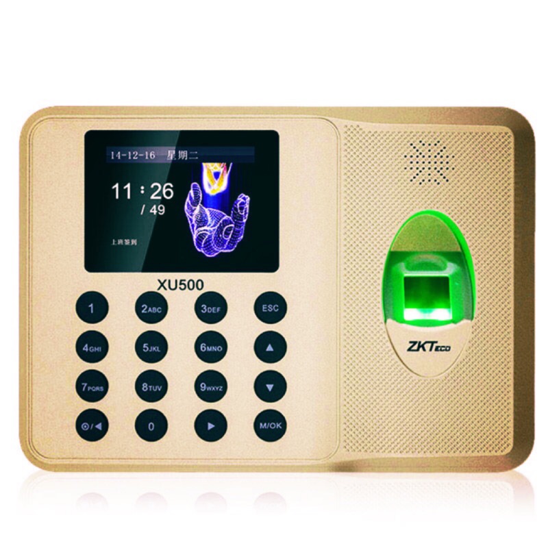 ZKTECO XU500 中控智慧指紋打卡機 考勤機 上班簽到指紋機