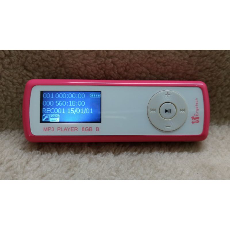 二手 人因科技 Ergotech UL430 蜜糖吐司 MP3 8GB  粉色 隨身聽 隨身碟  FM收/錄音 錄音筆