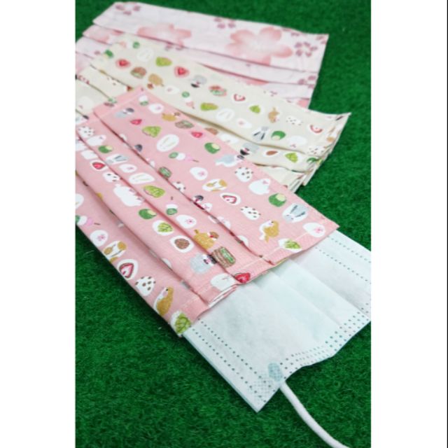 日本棉布 口罩套 🌸🌸🌸花的小舖🌸🌸🌸大福兔子 櫻花系列
