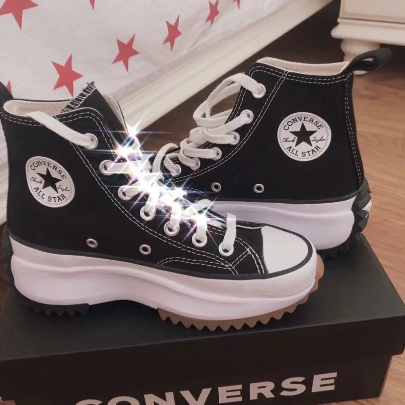 韓國正品公司貨 Converse Run Star Hike 鋸齒鞋 似JW聯名款 增高 黑色 低筒 厚底帆布鞋 5.0