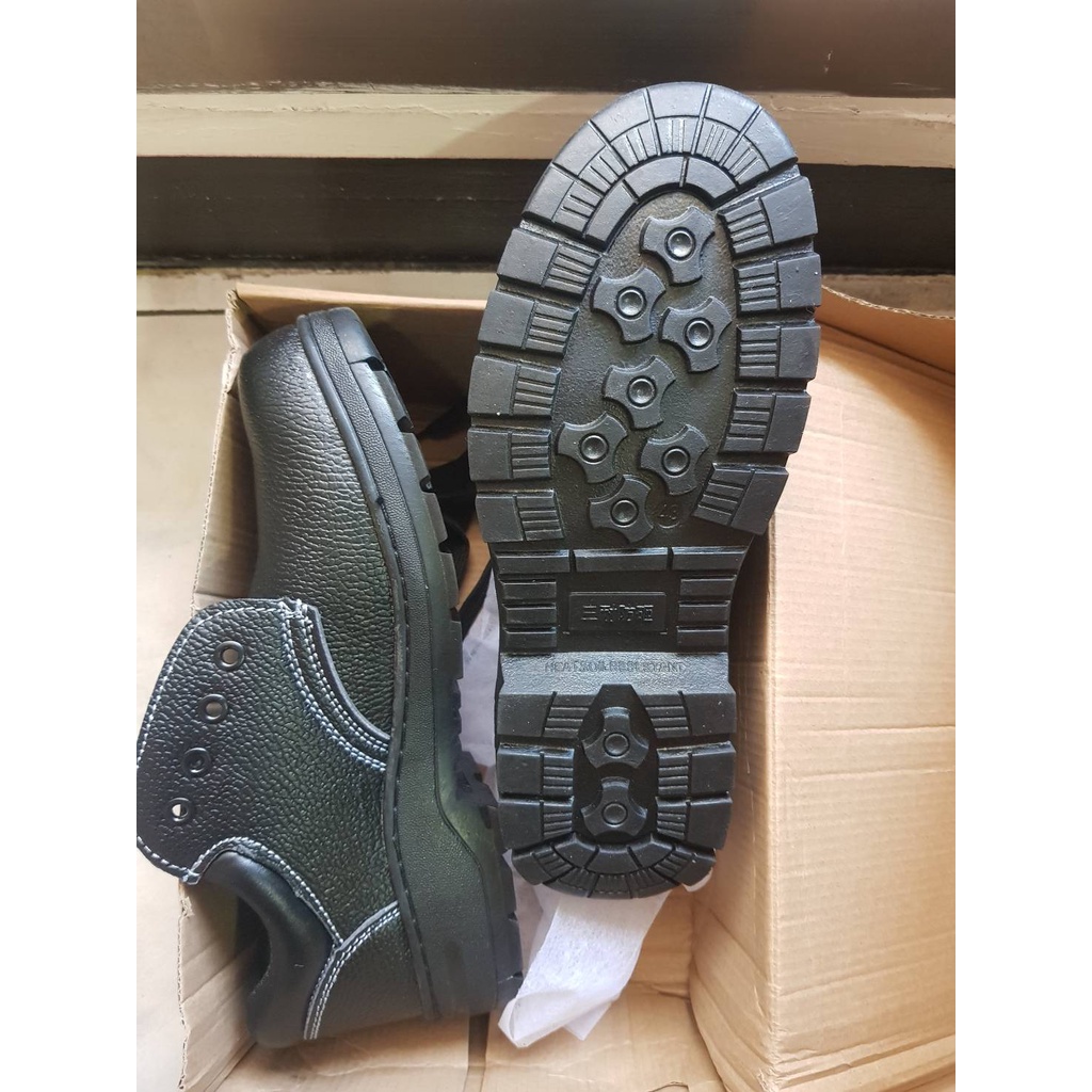 (全新)鋼頭鞋 安全鞋 防護鞋  工作鞋 防水 防滑 傳統皮鞋 人工皮鞋 43號 UK8.5號 US9.5號