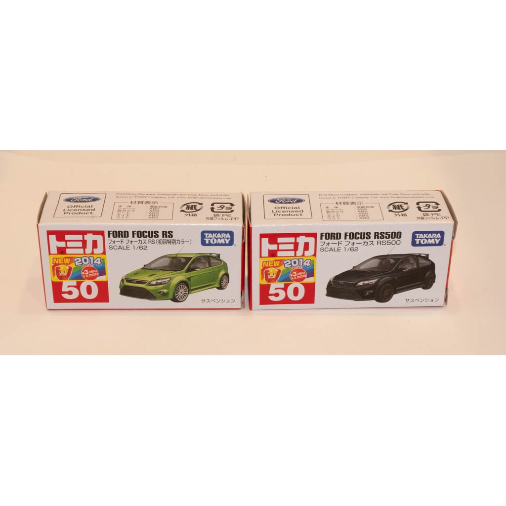 tomica 50 FORD FOCUS RS RS500 初回加一般 新車貼紙