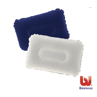 《凡太奇》Bestway。高階植絨充氣枕-白、藍（隨機出貨）