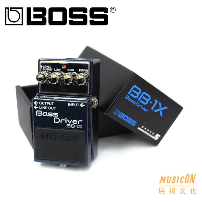 【民揚樂器】電貝斯破音效果器 BOSS BB1X BASS Driver 電貝士失真效果器 電貝斯前級放大