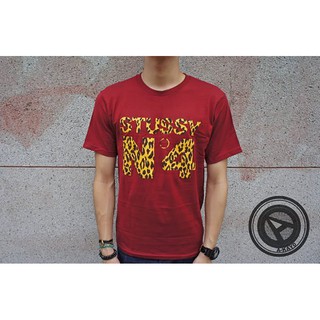 STUSSY CHEETAH NO4 TEE WINE 短T 酒紅【A-KAY0】 【STUSSY0071】