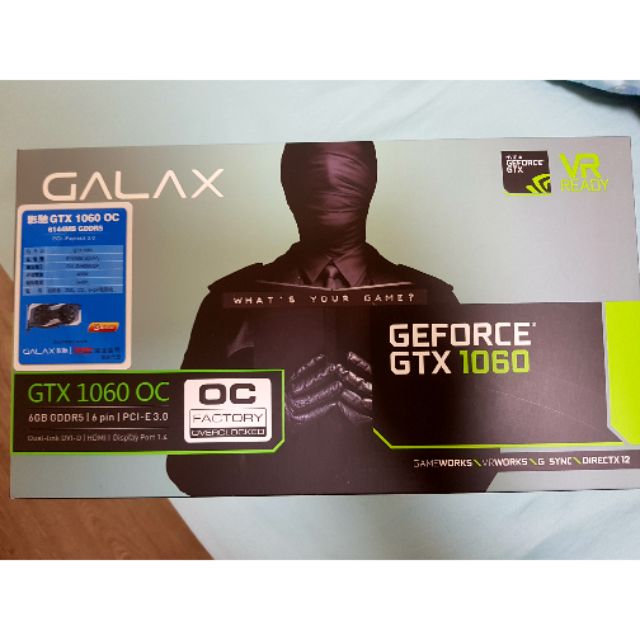 影馳Galax GTX1060 6G GTX 1060 6G顯示卡