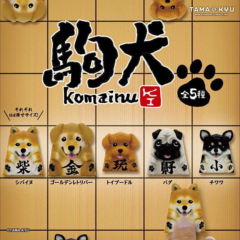 🐱貓星人🉐️現貨 TAMA-KYU 狗兒將棋 轉蛋 扭蛋 柴犬 柴柴 黑柴 貴賓 八哥 吉娃娃 黃金獵犬 小狗 狗奴