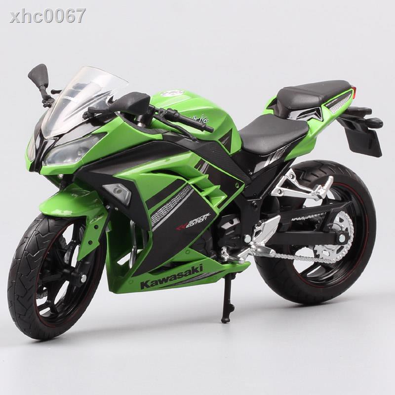 【現貨免運】✖❡1比12俊基號川崎忍者Ninja 250 300摩托車跑車模型合金仿真玩具車