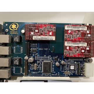 美國Asterisk 原廠TDM410 asterisk 語音卡送3個X100M模組