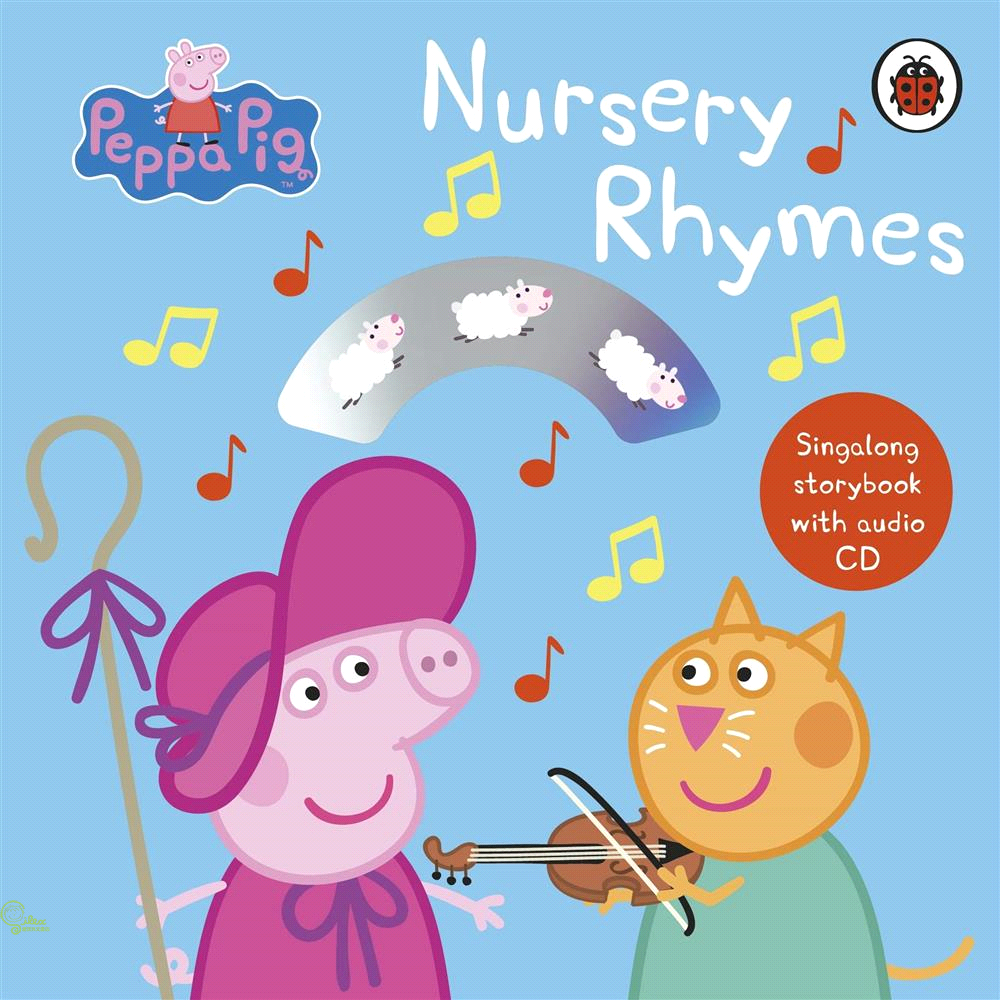 Peppa Pig：Nursery Rhymes 佩佩豬童謠CD書