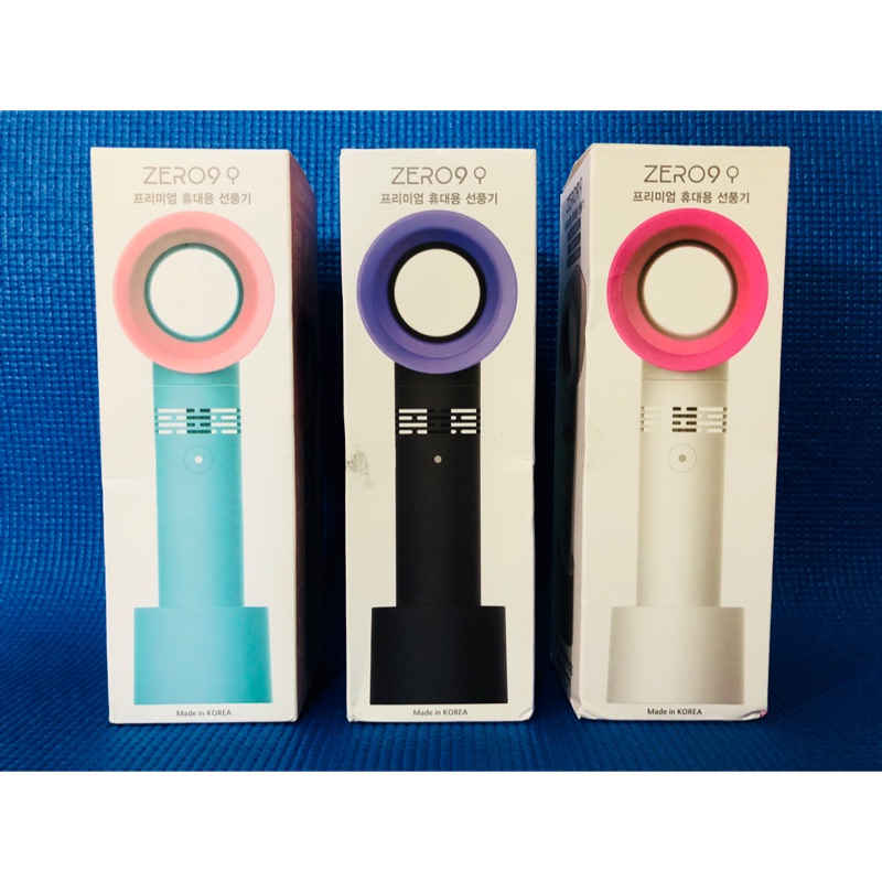 &lt;一組專用下標賣場白色+青綠色 共$238&gt;韓國 ZERO9 手持無扇葉風扇 迷你可攜式 USB 小風扇