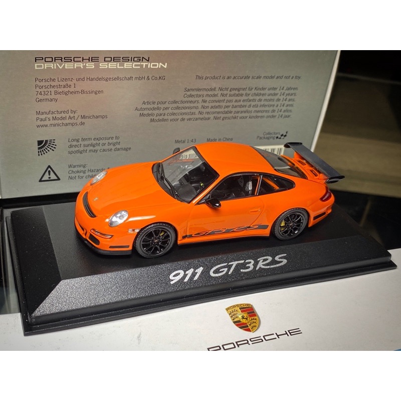 Minichamps 1/43 Porsche 911 GT3RS 997 GT3 RS 1:43 保時捷 原廠 絕版