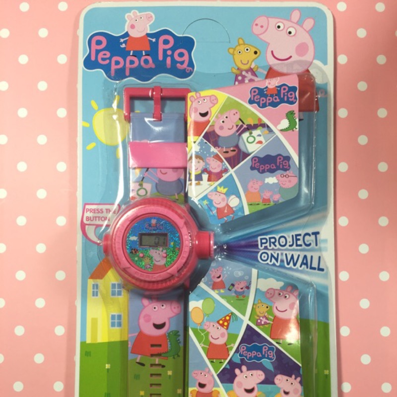 《Peppa Pig》佩佩豬投影手錶