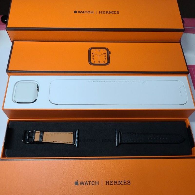 賣盒裝完整APPLE Watch Hermes愛瑪仕 6代 S6 Single tour 40mm 不鏽鋼錶殼