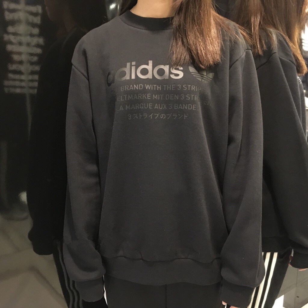 夢起航】Adidas Originals NMD Crew 男大學T 日文衛衣休閒黑CD8664 | 蝦皮購物