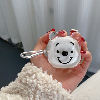 適用於三星 Samsung Galaxy Buds 2/Live/Pro/2 Pro/FE 可愛卡通熊耳機殼透明保護套