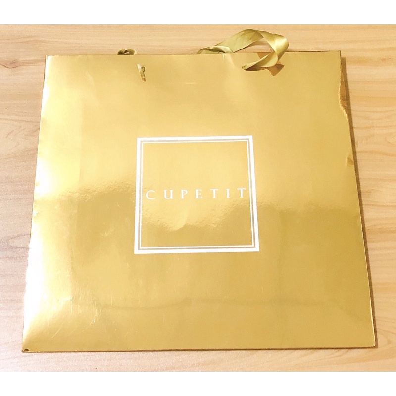 Cupetit卡柏蒂法式手工喜餅紙袋/金色紙袋/金質紙袋