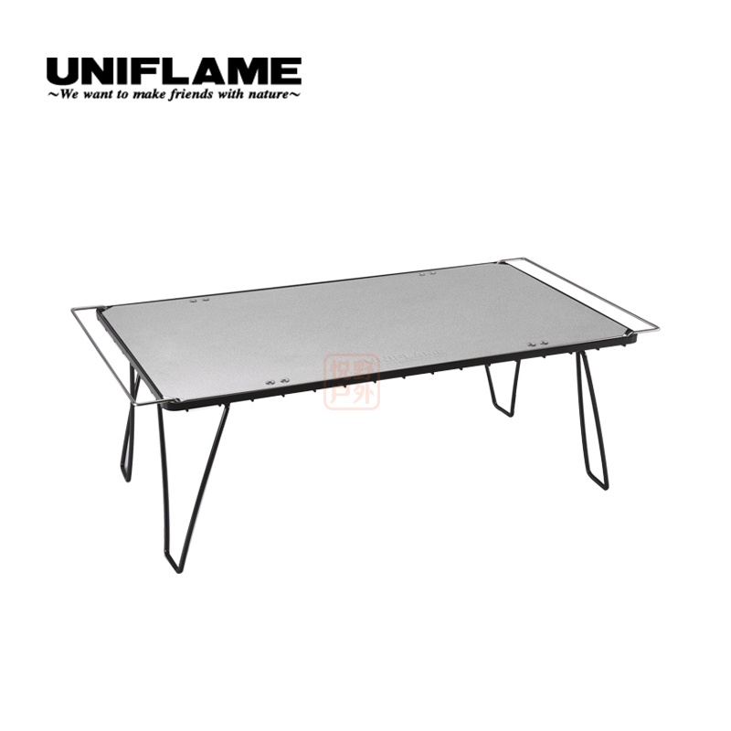 UNIFLAME 戶外露營置物架金屬野營折疊桌 便攜多層堆疊層野營桌