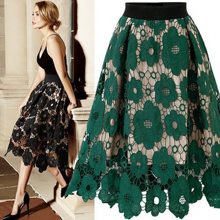 A字裙 半身裙 蕾絲 裙子 速賣通亞馬遜ebay新款外貿歐美風蕾絲半身裙NA57.7192依品國際