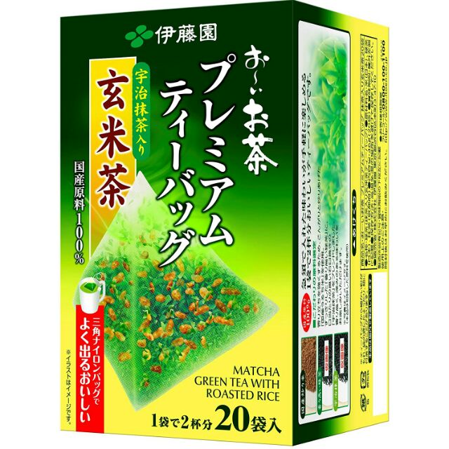 [日本製] 伊藤園宇治抹茶入玄米茶

$140 / 20袋入 3角茶包