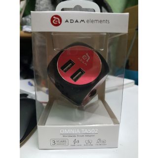 OMNIA TA502 5合1多功能雙孔 USB多國萬用轉接充電插座