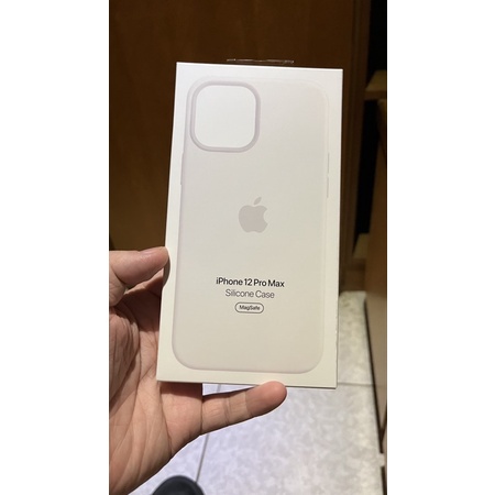 iPhone 12 pro max 原廠 白色 矽膠保護殼