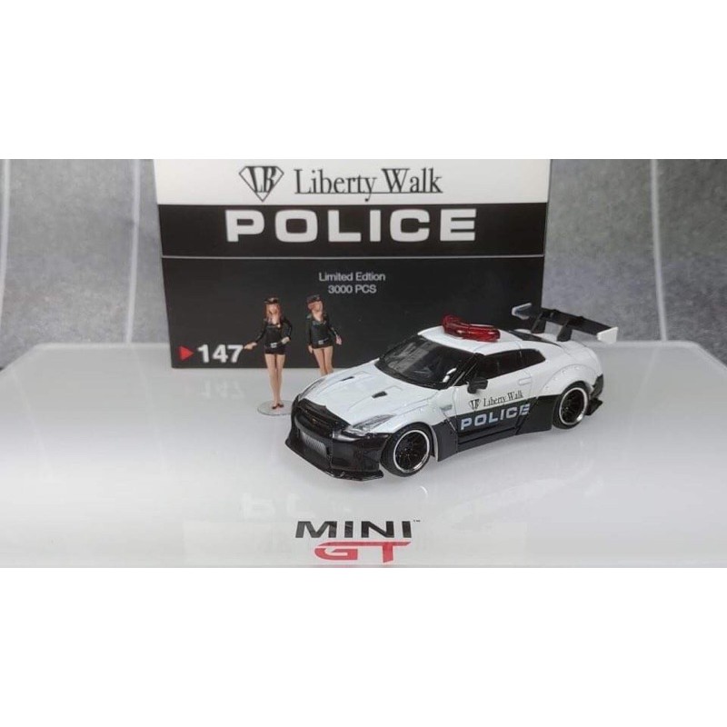 [Jeff 小物賣場] 1/64 Mini GT LB-Works Nissan GTR R35 Police #147