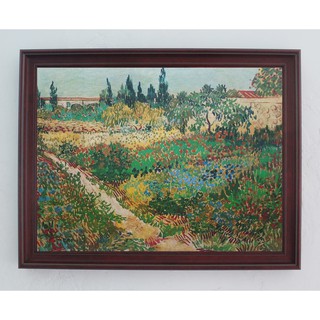 【浪漫視見】世界名畫 梵谷 花園 複製畫 壁畫 壁飾 裱框畫 印象派畫家 家居佈置 居家裝飾 生活裝飾 van Gogh