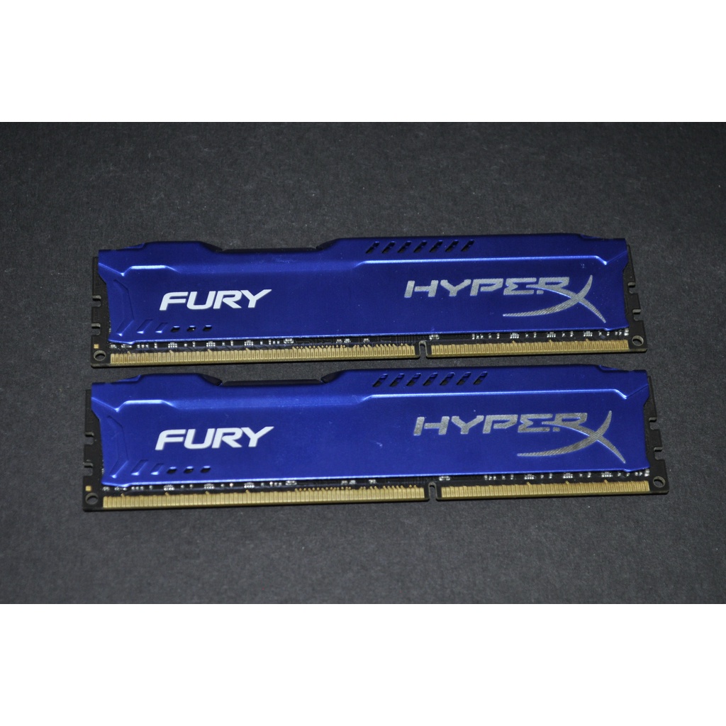 Kingston金士頓 HyperX Fury DDR3-1866 8Gx2 雙面 雙通道 同廠牌 同顆粒 同週期 終保