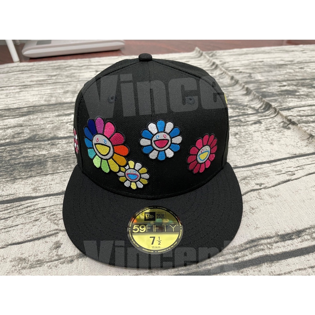 現貨 NEW ERA 59FIFTY TAKASHI MURAKAMI 村上隆 小花 7 1/2 全封帽 刺繡