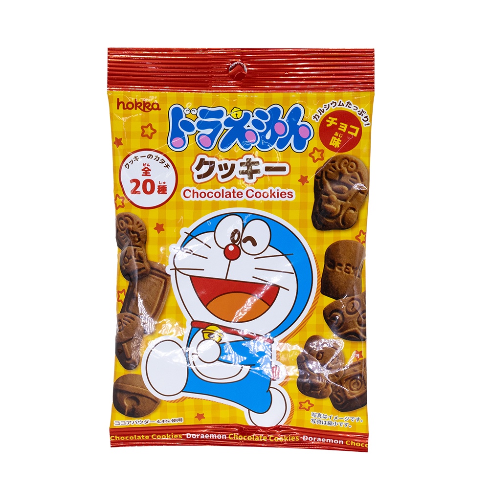 hokka北陸製菓 哆啦A夢造型可可味餅乾 50g【Donki日本唐吉訶德】