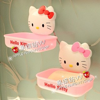 Hello kitty 凱蒂貓 可愛 吸盤 皂盒 香皂盒 肥皂盒 皂盒 皂碟