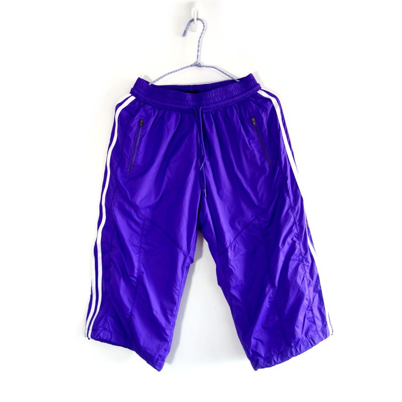 紫色 短褲 大童 網布 籃球褲 短褲 跑步 運動褲 休閒褲 Adidas愛迪達