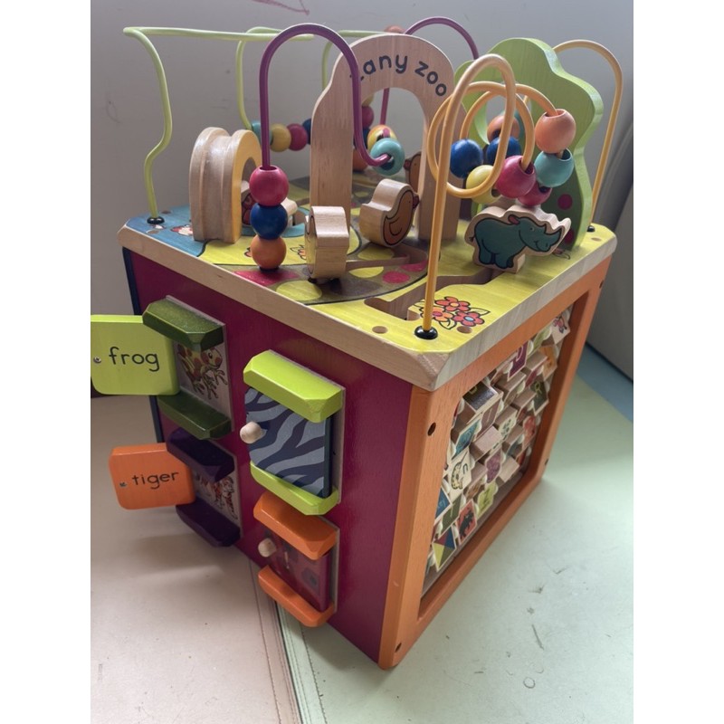 二手 B.Toys 小丑動物園 原木經典感統玩具