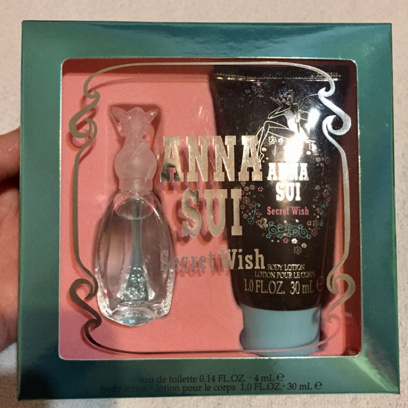 Anna sui 安娜蘇 許願精靈(淡香水4ml+身體乳30ml)