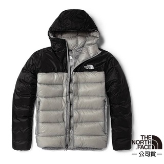 【美國 The North Face】ICON 經典配色 鵝絨外套(800FP)羽絨衣 4N9X-GVV 灰/黑 V